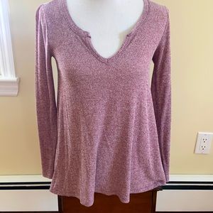 Size small American eagle long sleeve shirt, size: small, red/white